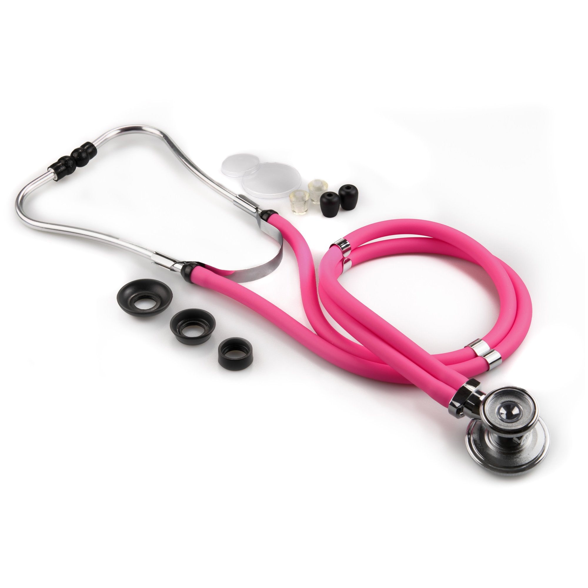 Sprague Stethoscope McKesson LUMEON Pink 2 Tube 22 Inch Tube Double Sided Chestpiece