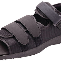 Square Toe Post Op Shoe Small Male Black