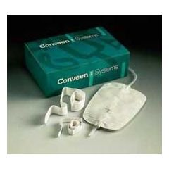 Urinary Leg Bag Conveen Security+ Anti-Reflux Valve Sterile 1500 mL Polyethylene / Flocked, Packaging Type- Box