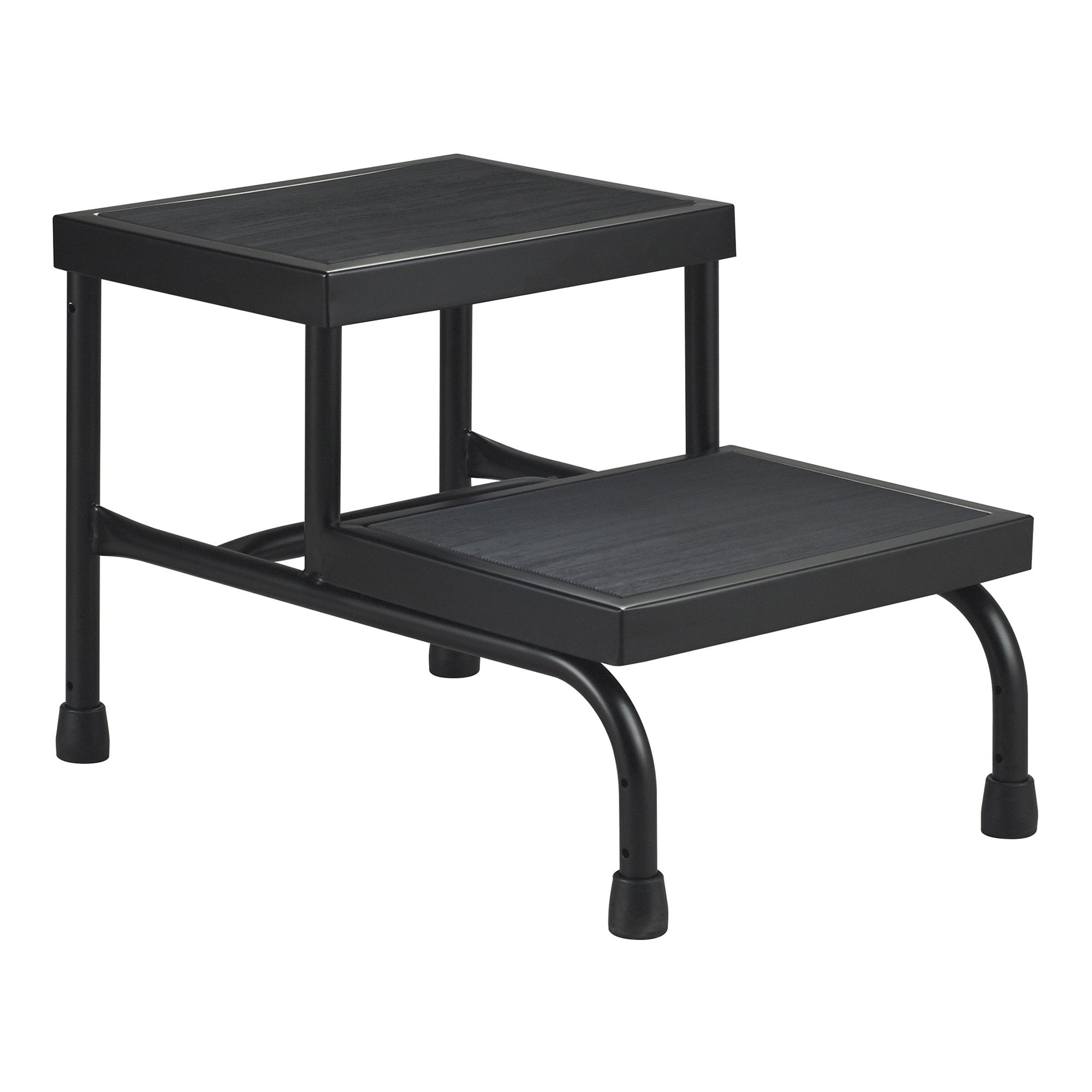 Step Stool McKesson Bariatric 2 Steps Powder Coated Steel Frame 9 / 16 Inch Step Height