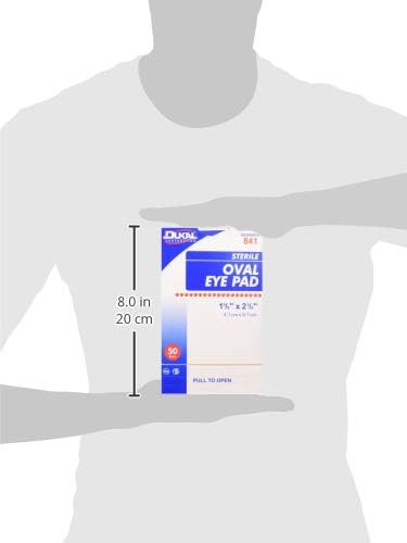 sterile oval eyepad sterile 2 5 8 x 1 5 8 50 pouches bx