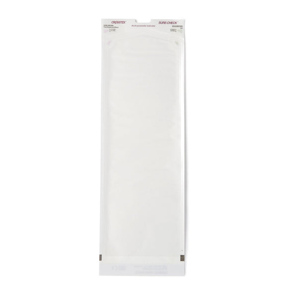 Sterilization Pouch Sure Check Ethylene Oxide (EO) Gas / Steam 5 1/4 X 15 Inch Transparent Self Seal Film