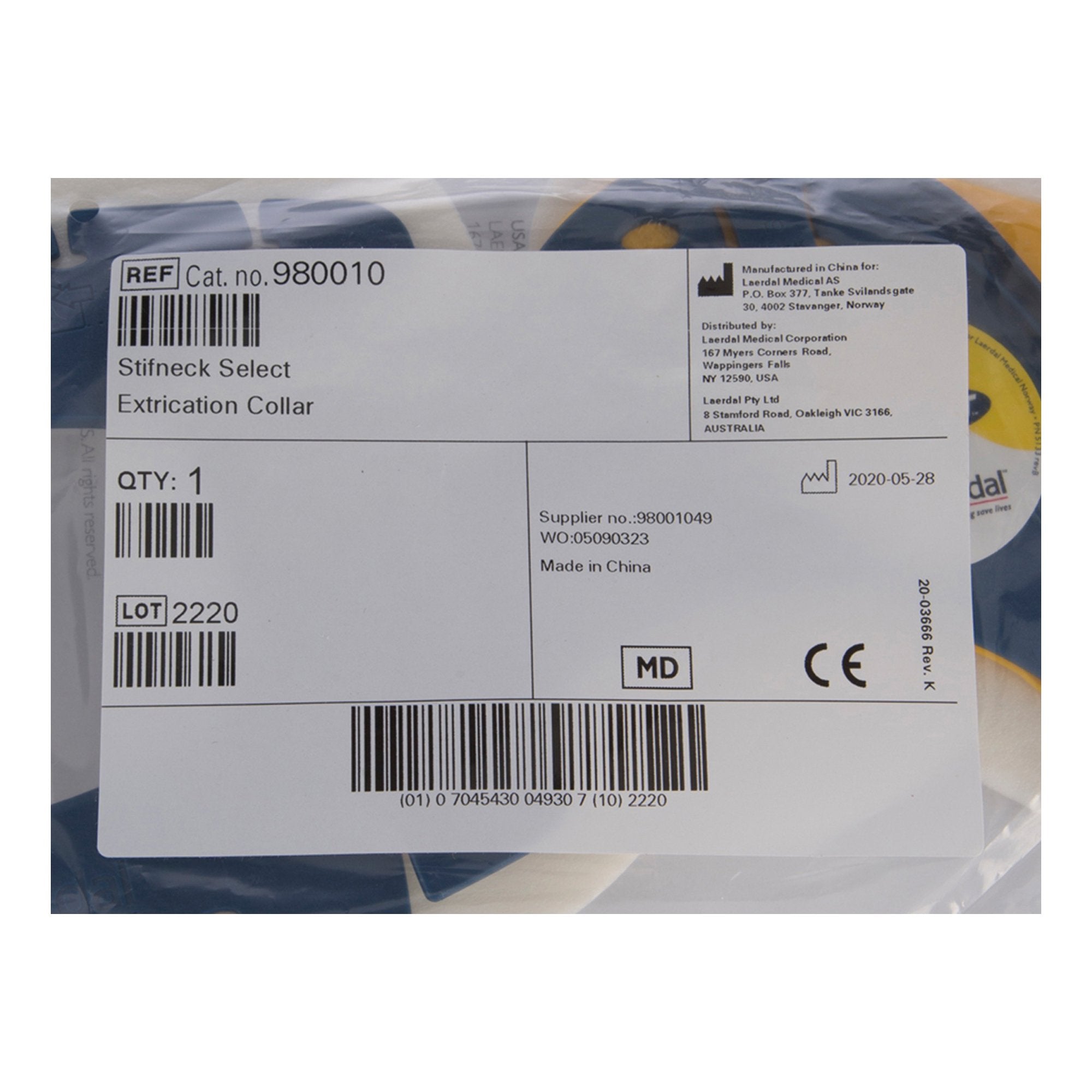 stifneck extrication cervical collar one size fits most stifneck select extrication cervical collar mk1107053ea