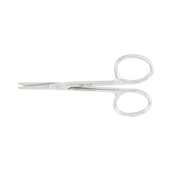 Stitch Scissors Miltex Spencer 3 1/2 Inch Length OR Grade German Stainless Steel NonSterile Finger Ring Handle Straight Blunt Tip / Blunt Tip