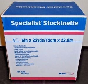 Stockinette Undercast Specialist 6 Inch X 25 Yard Cotton NonSterile