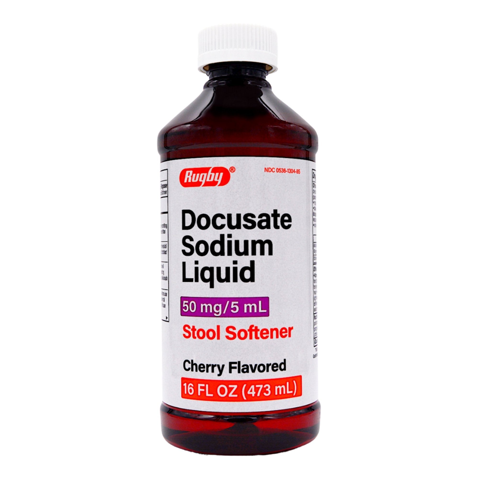 Stool Softener Cherry Flavor Liquid 16 oz. 50 mg / 5 mL Strength Docusate Sodium