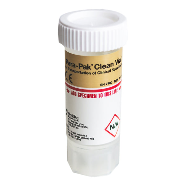 Stool Specimen Container Para Pak 30 mL (1 oz.) Screw Cap with Sampling Device NonSterile