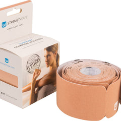 StrengthTape Kinesiology Tape, 5M, Beige 5M Precut Roll