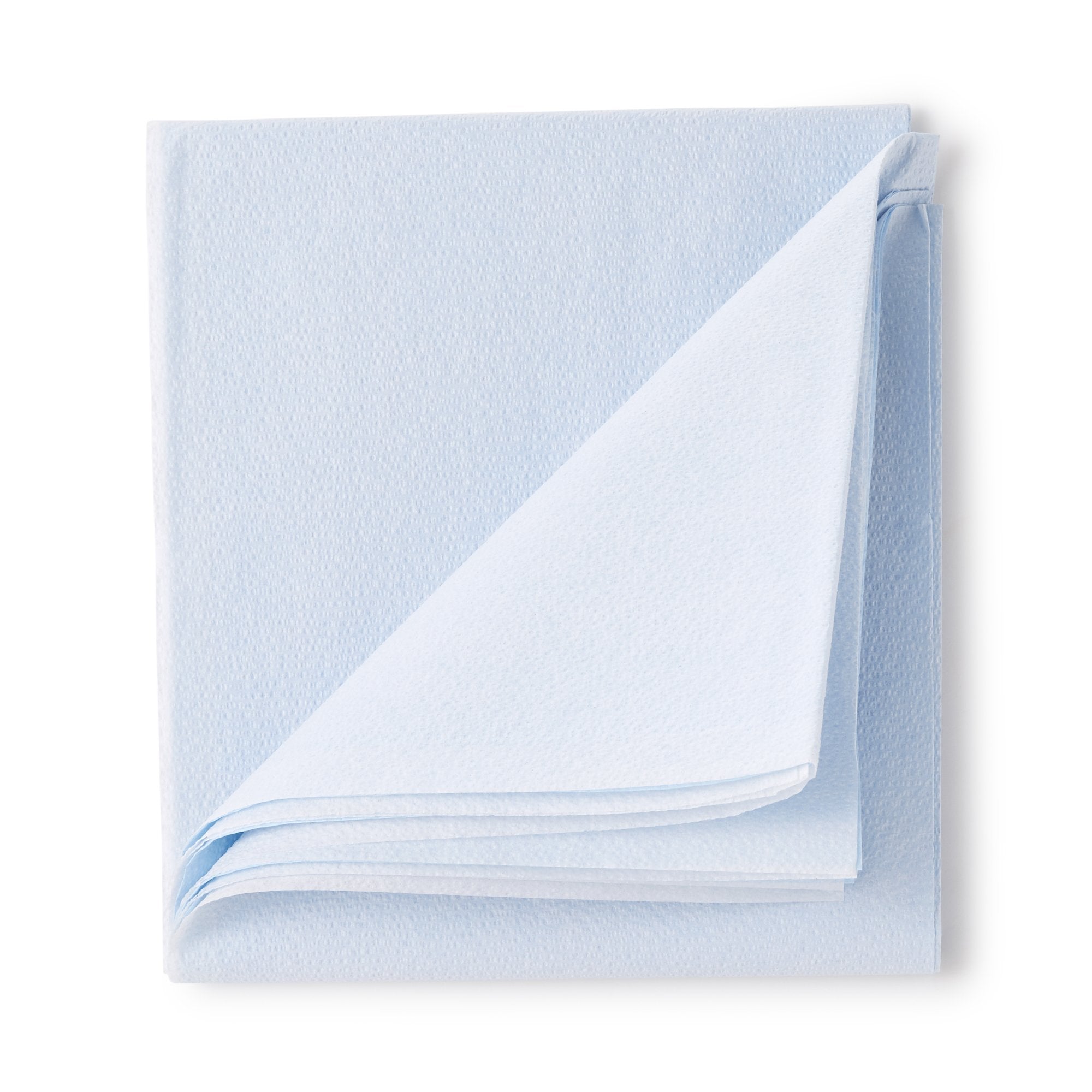 Stretcher Sheet McKesson Flat 40 W X 90 L Inch Blue 50% Cellulose Tissue / 50% Polyethylene Film Disposable