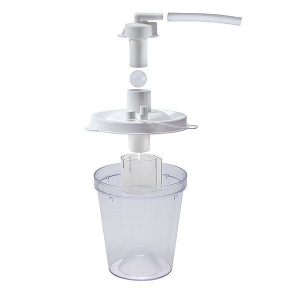 Suction Canister Kit Vacu Aide QSU 800 mL Float Valve Shut Off Lid