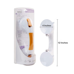 white and yellow grab bar