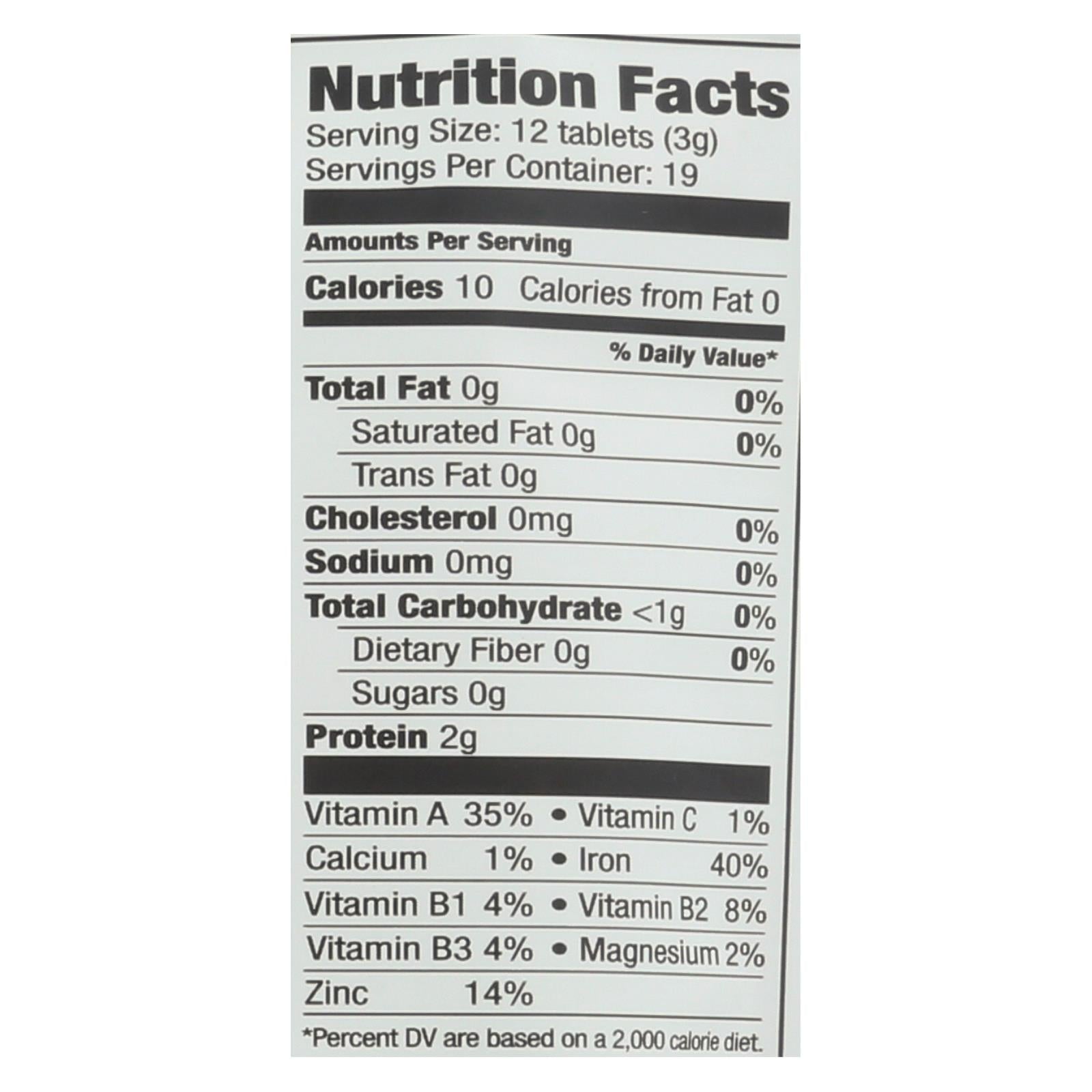 sunfood superfoods chlorella tablets 1 each 2 oz
