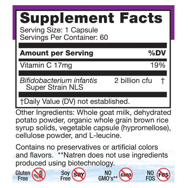 Natren Life Start 2 Probiotics For Adults - 60 Vegetarian Capsules