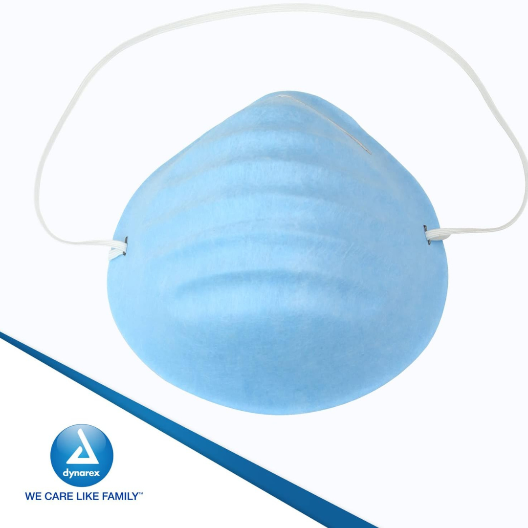 surgical cone shaped face mask bx 50 blue