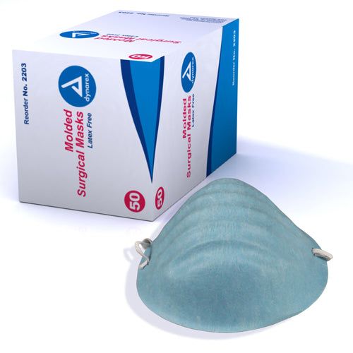 surgical cone shaped face mask bx 50 blue