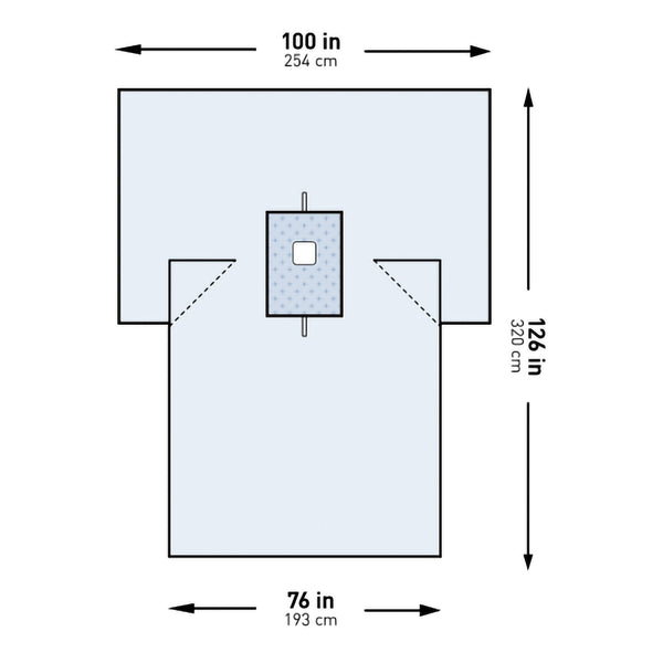 Surgical Drape McKesson Breast Drape 100 W X 76 W X 126 L Inch Sterile