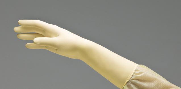 Surgical Glove DermAssist Size 8 Sterile Latex Standard Cuff Length Smooth Ivory Not Chemo Approved