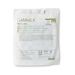 surgical glove gammex non latex size 7 sterile polyisoprene standard cuff length micro textured green chemo tested packaging type case