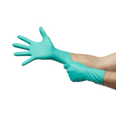 surgical glove gammex non latex size 8 sterile polyisoprene standard cuff length micro textured green chemo tested packaging type case