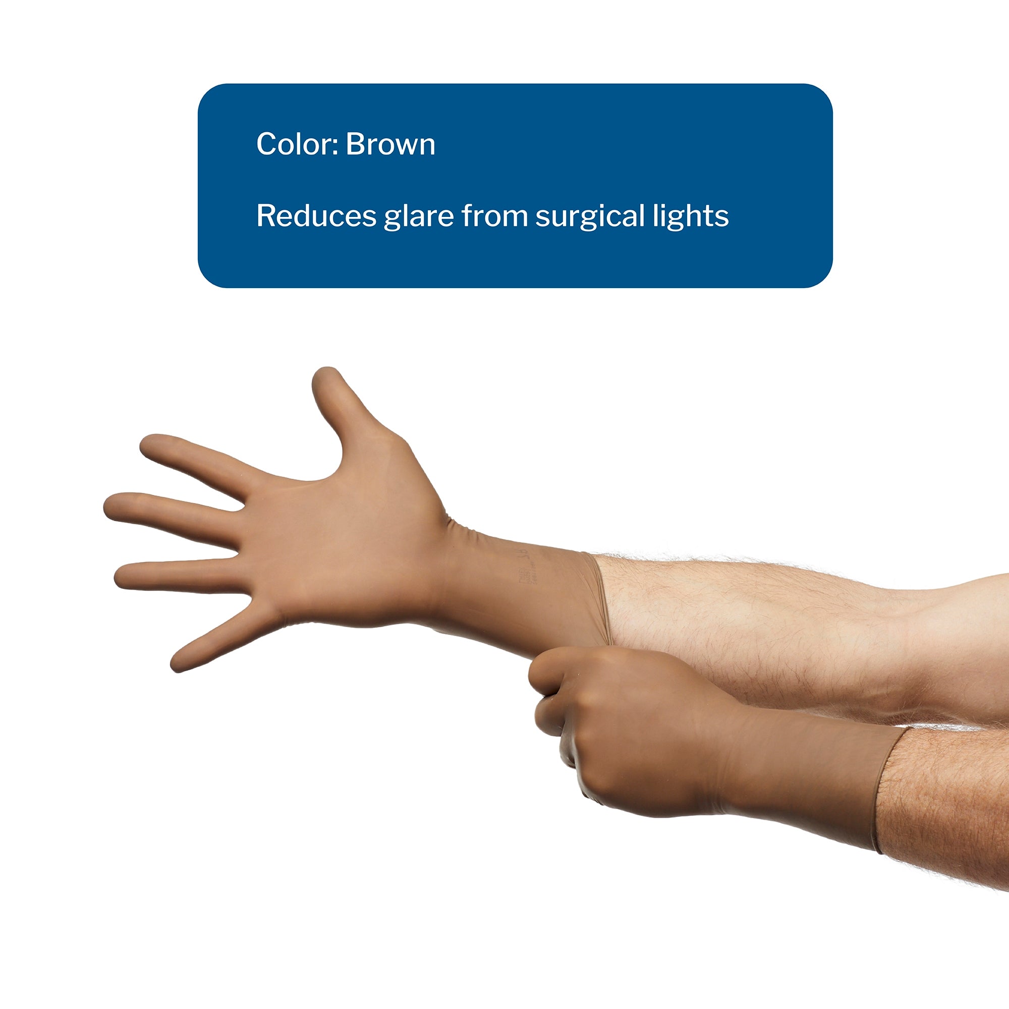surgical glove mckesson perry size 7 sterile latex standard cuff length smooth brown not chemo approved packaging type box