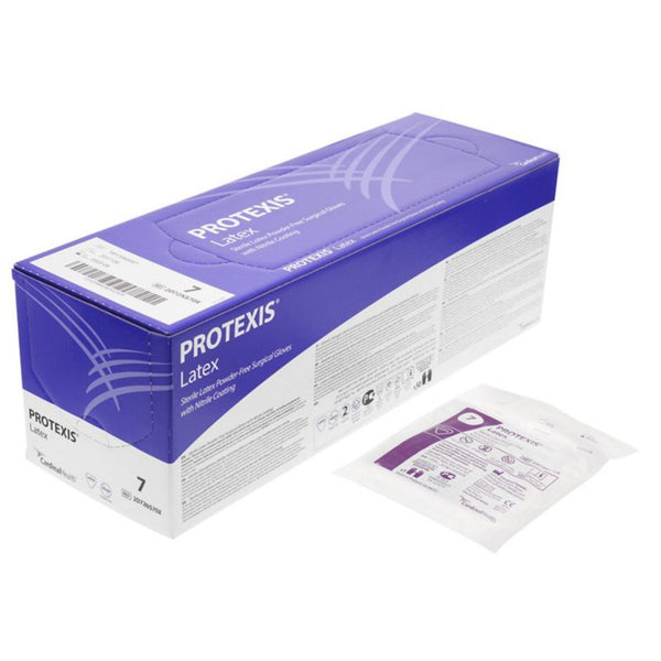 Surgical Glove Protexis Latex Size 7 Sterile Latex Standard Cuff Length Smooth Light Brown Not Chemo Approved