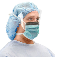 Surgical Mask Cardinal Health Anti fog Foam ASTM Level 3 Tie Closure One Size Fits Most