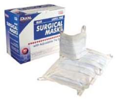 Surgical Mask Dukal ASTM Level 1 Earloops One Size Fits Most