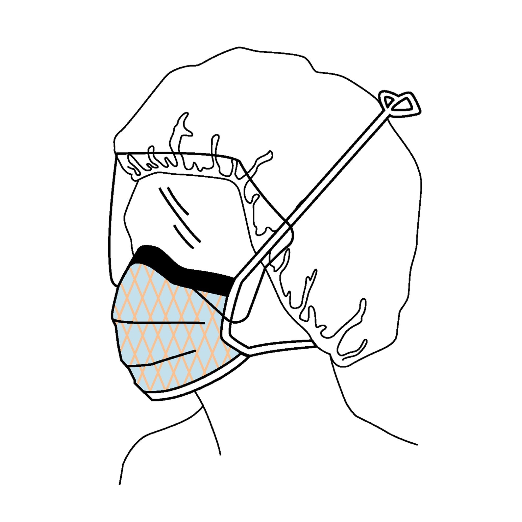 surgical mask with eye shield fluidshield anti fog foam astm f2100 11 level 2 tie closure one size fits most