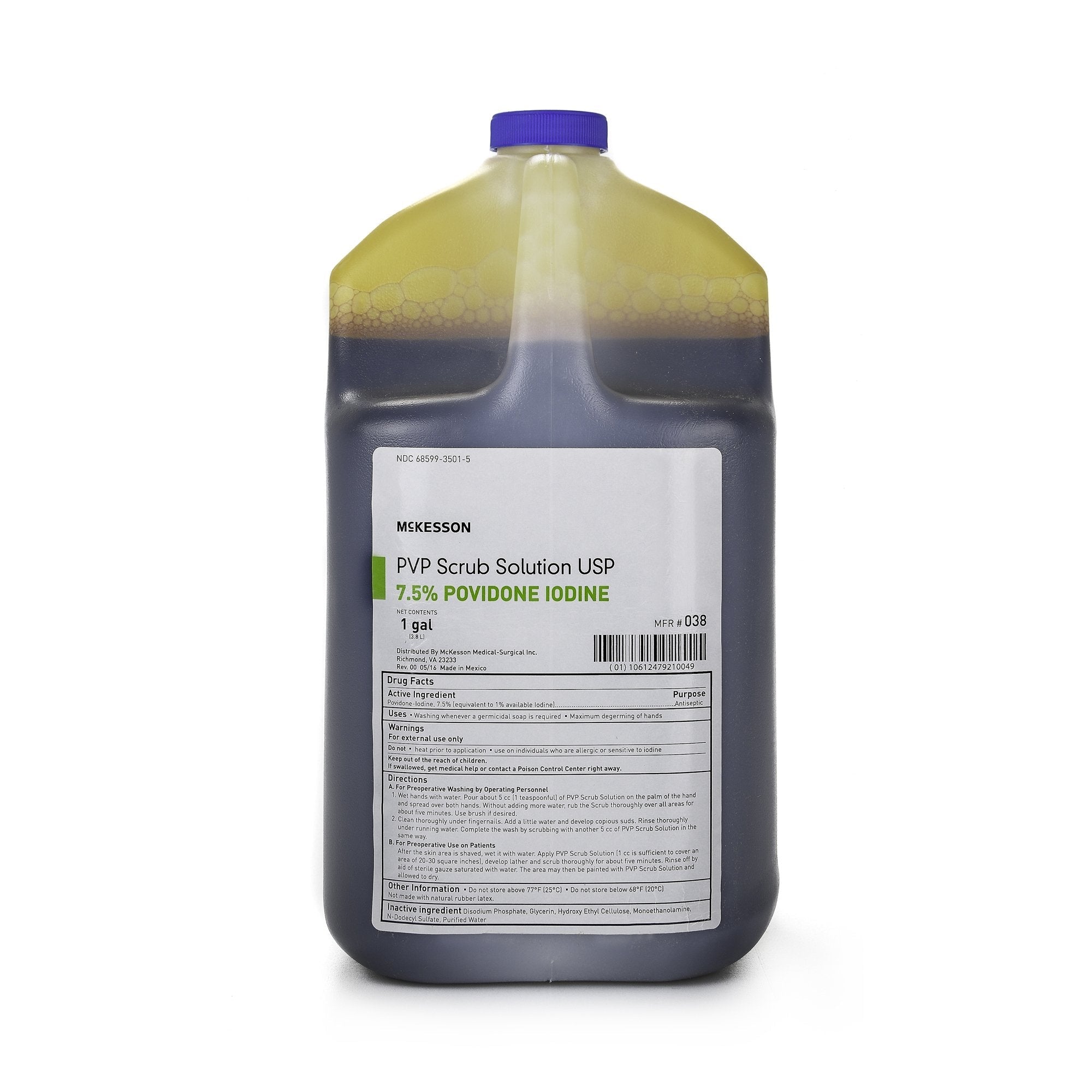 Surgical Scrub Solution McKesson 1 gal. Jug 7.5% Strength Povidone Iodine NonSterile