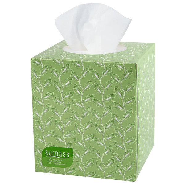 Surpass* Boutique* Facial Tissue White 8 X 8 3/10 Inch 110 Count