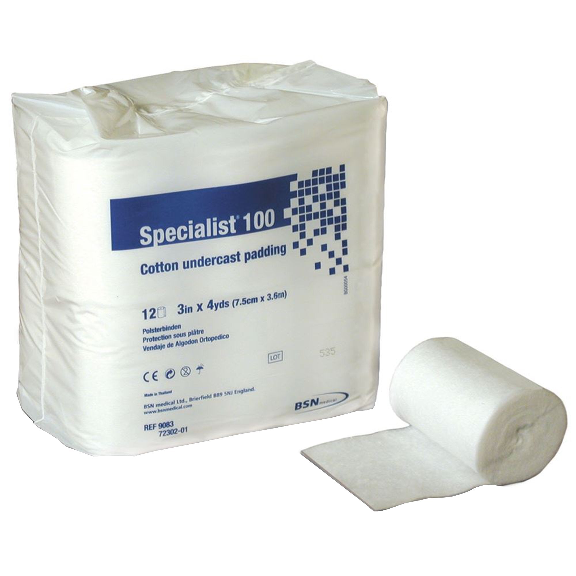 Cast Padding Undercast Specialist® 100 3 Inch X 4 Yard Cotton NonSterile