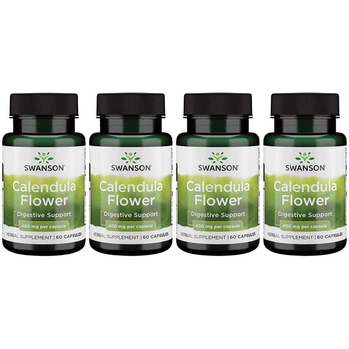 Swanson Calendula Flower 400 Mg 60 Caps 4 Pack
