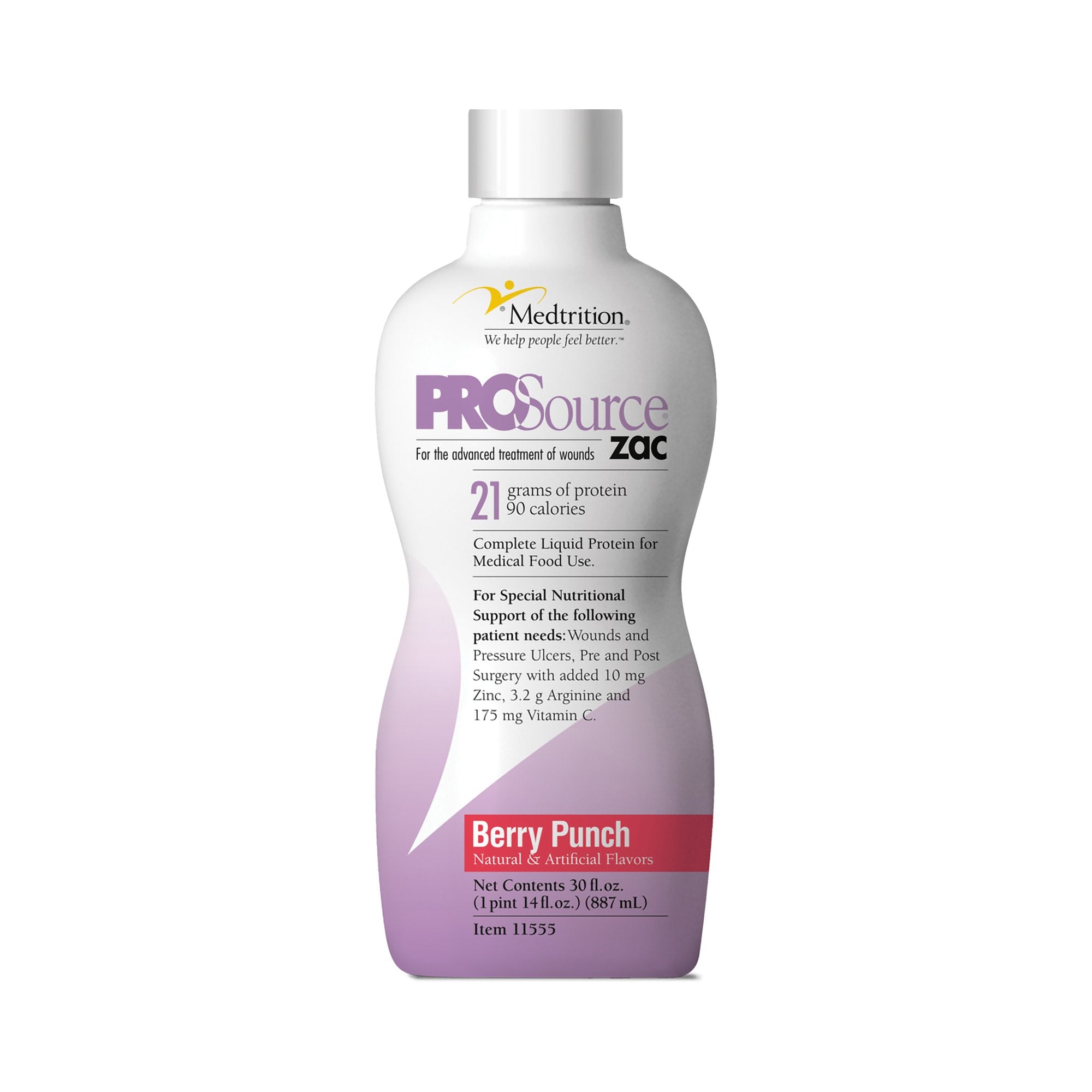 Oral Supplement ProSource ZAC Berry Punch Flavor Liquid 32 oz. Bottle