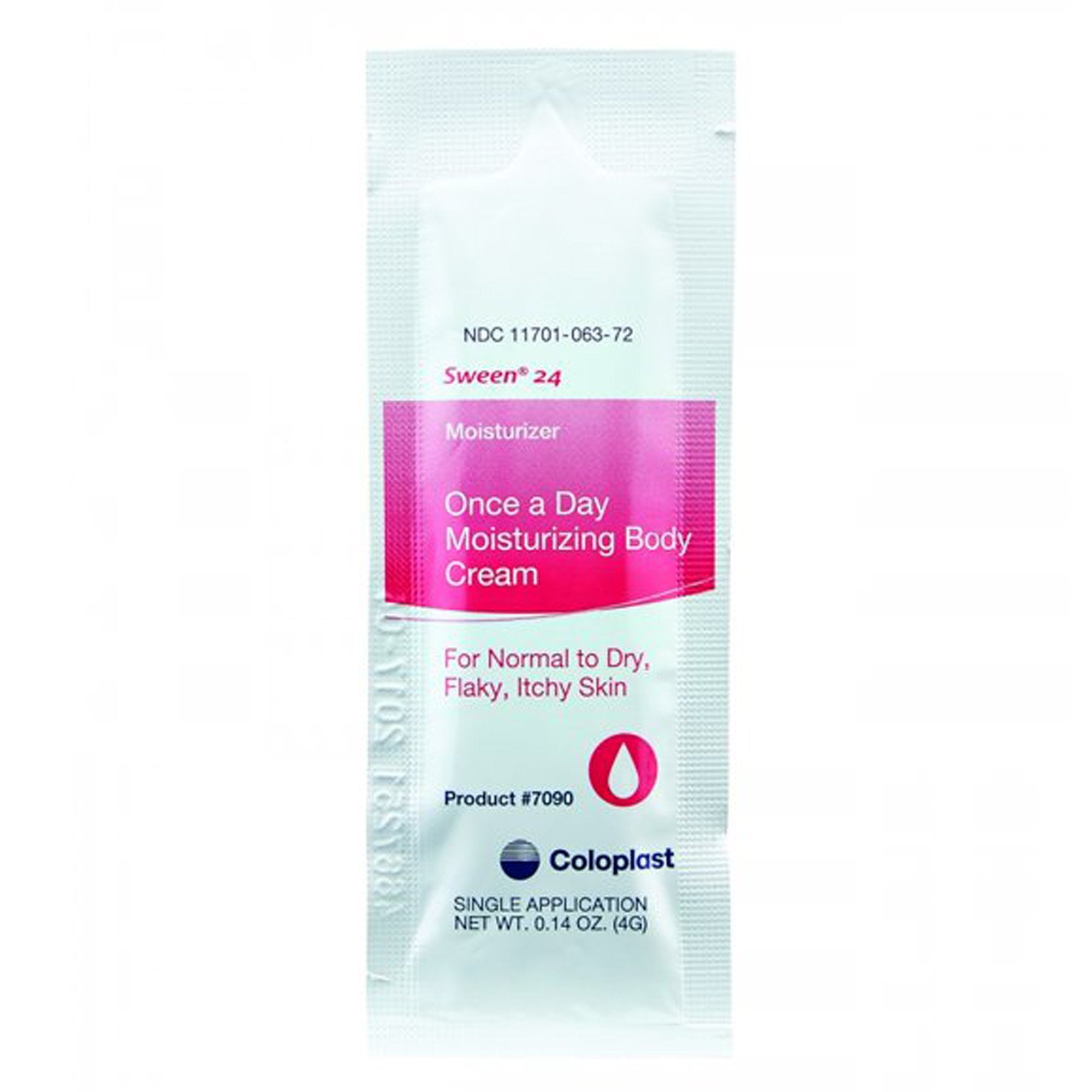 Hand and Body Moisturizer Sween 24 4 Gram Individual Packet Unscented Cream CHG Compatible
