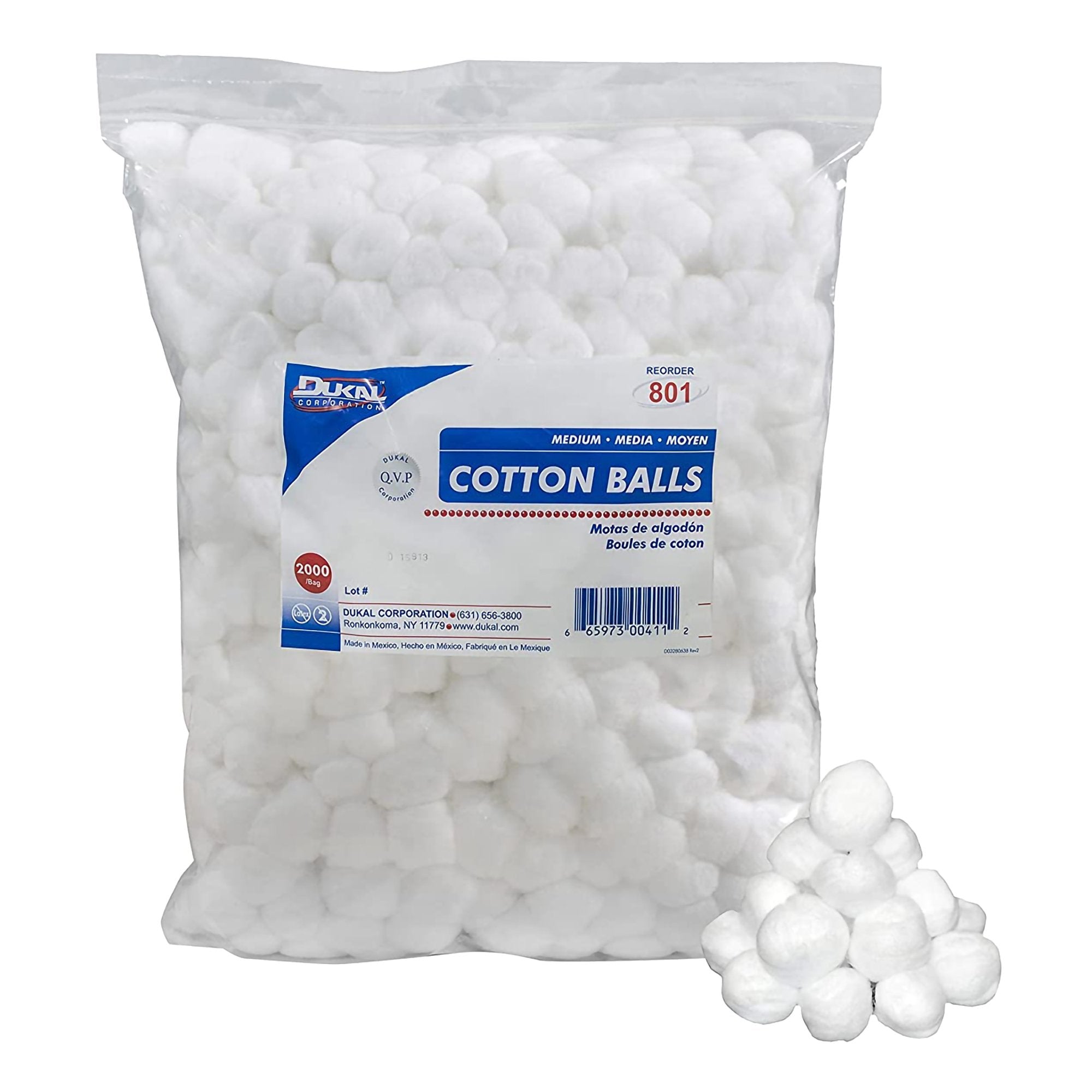 Cotton Ball Dukal Medium NonSterile, Packaging Type- Case