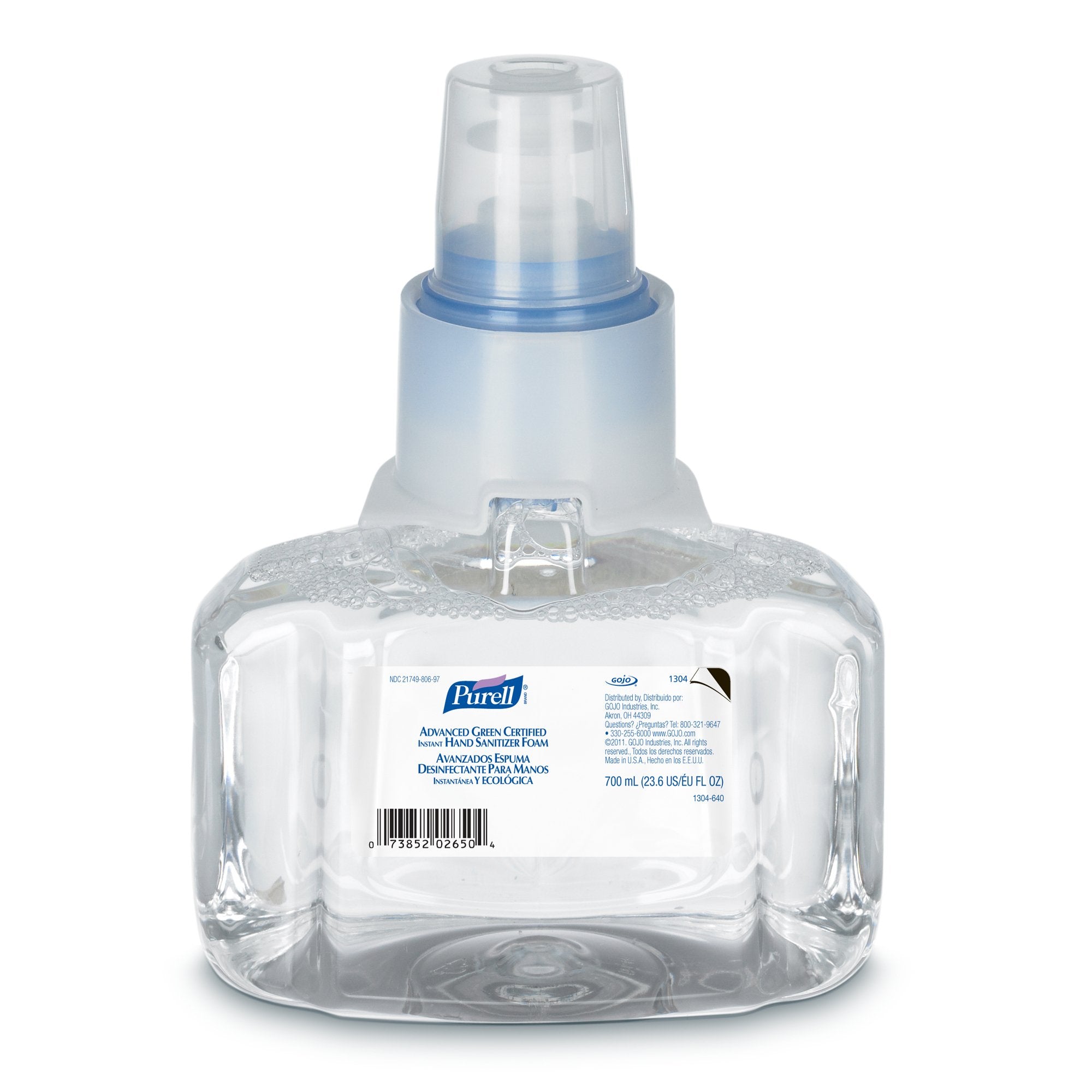 Hand Sanitizer Purell Advanced 700 mL Ethyl Alcohol Foaming Dispenser Refill Bottle, Packaging Type- Case