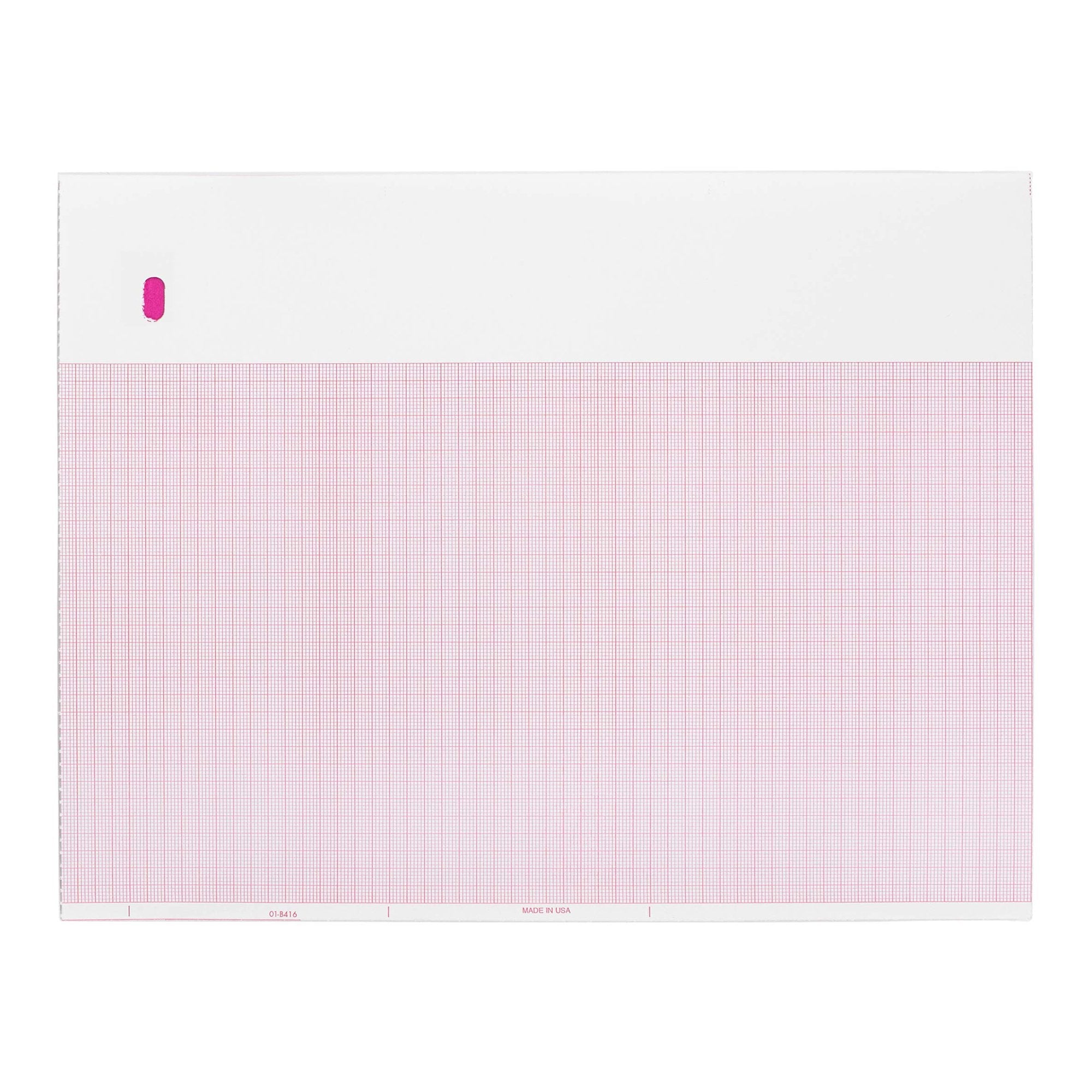 Recording Chart Paper GE Z-Fold Red Grid