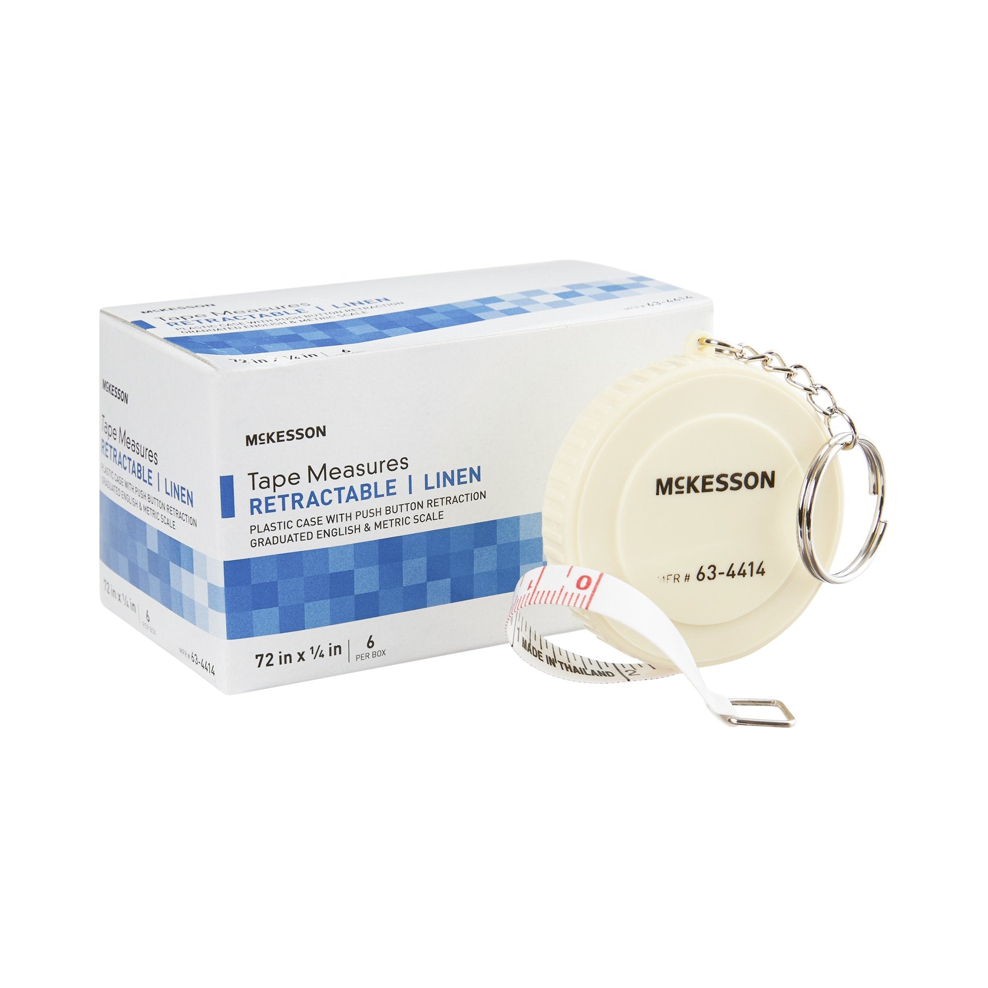 Measurement Tape McKesson 72 Inch Cloth Reusable English / Metric, Packaging Type- Each