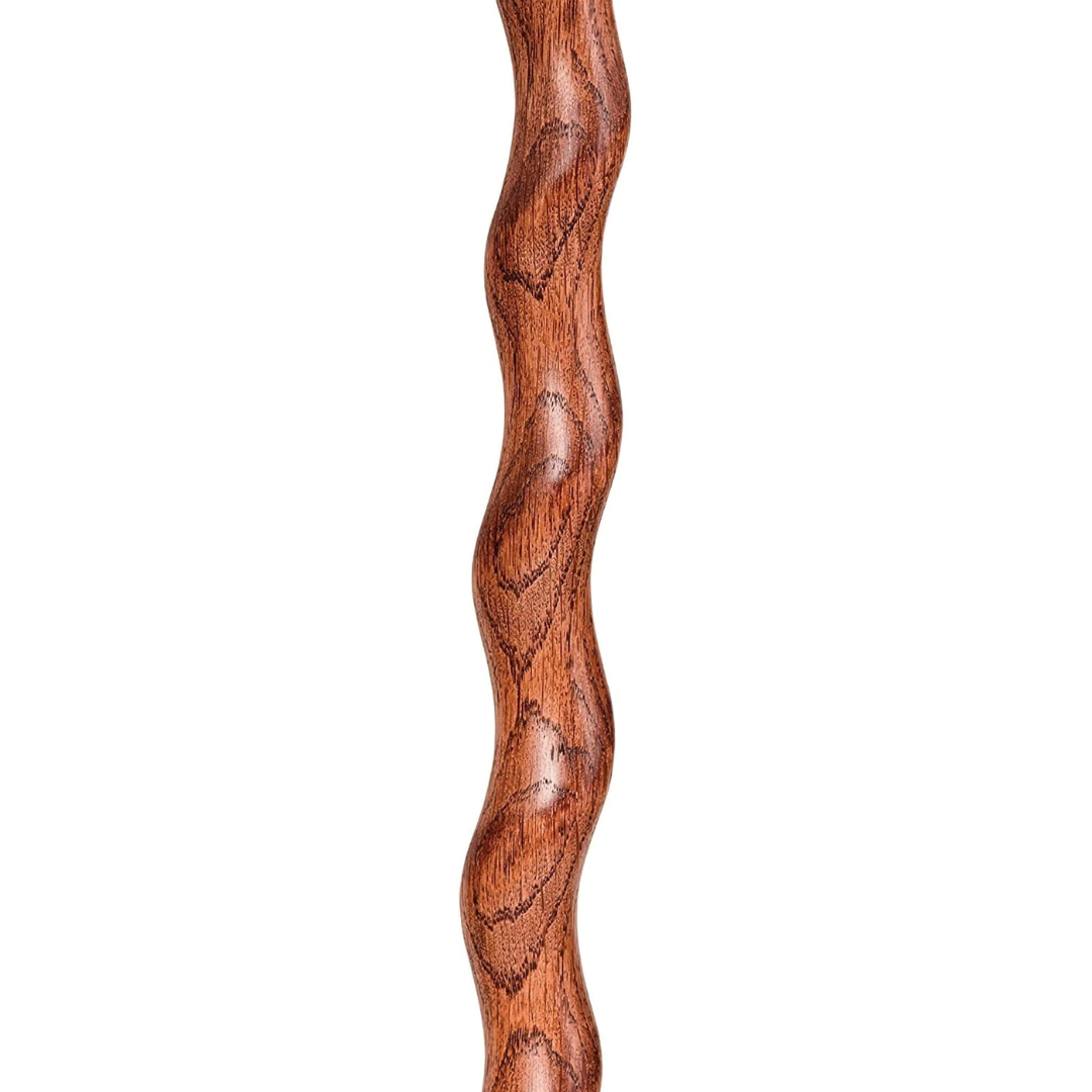t handle cane brazos™ twisted wood 34 inch height american hardwood