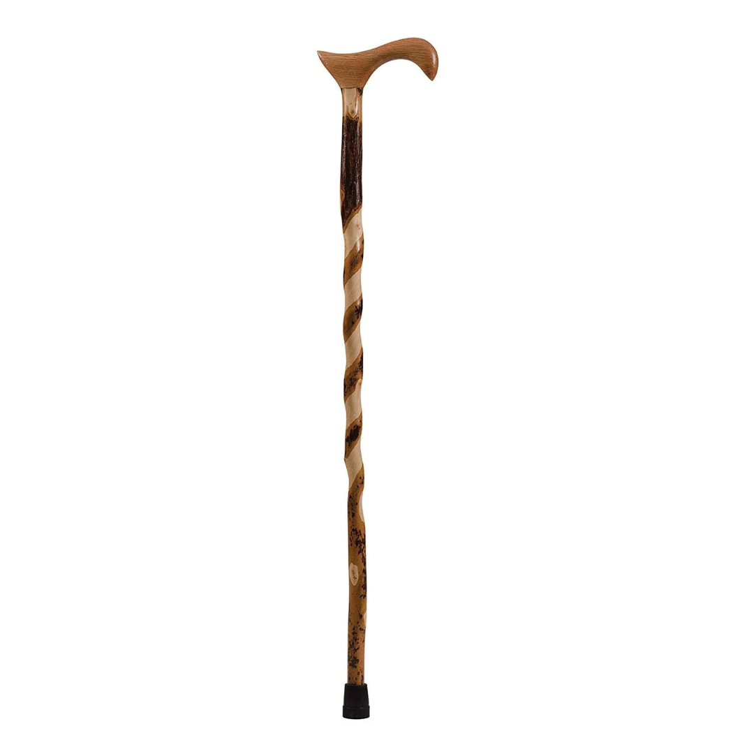 t handle cane brazos™ twisted wood 34 inch height wood grain 1
