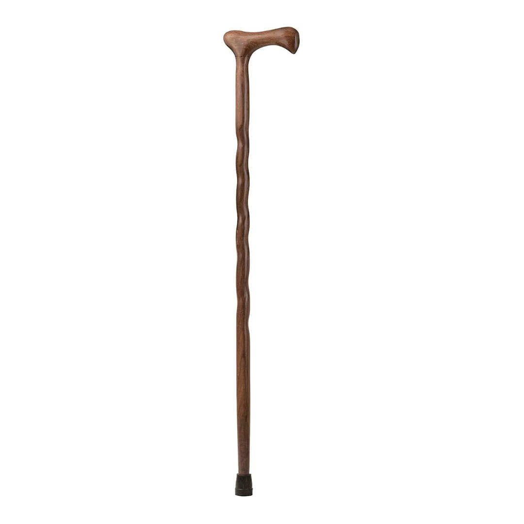 t handle cane brazos™ twisted wood 37 inch height walnut