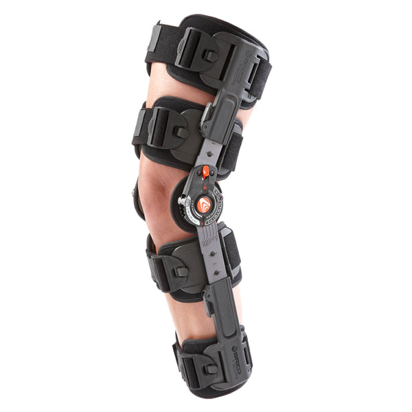 Knee Brace T Scope Premier Post Op One Size Fits Most Up to 30 1/2 Inch Thigh Circumference 17 to 27 Inch Length Left or Right Knee