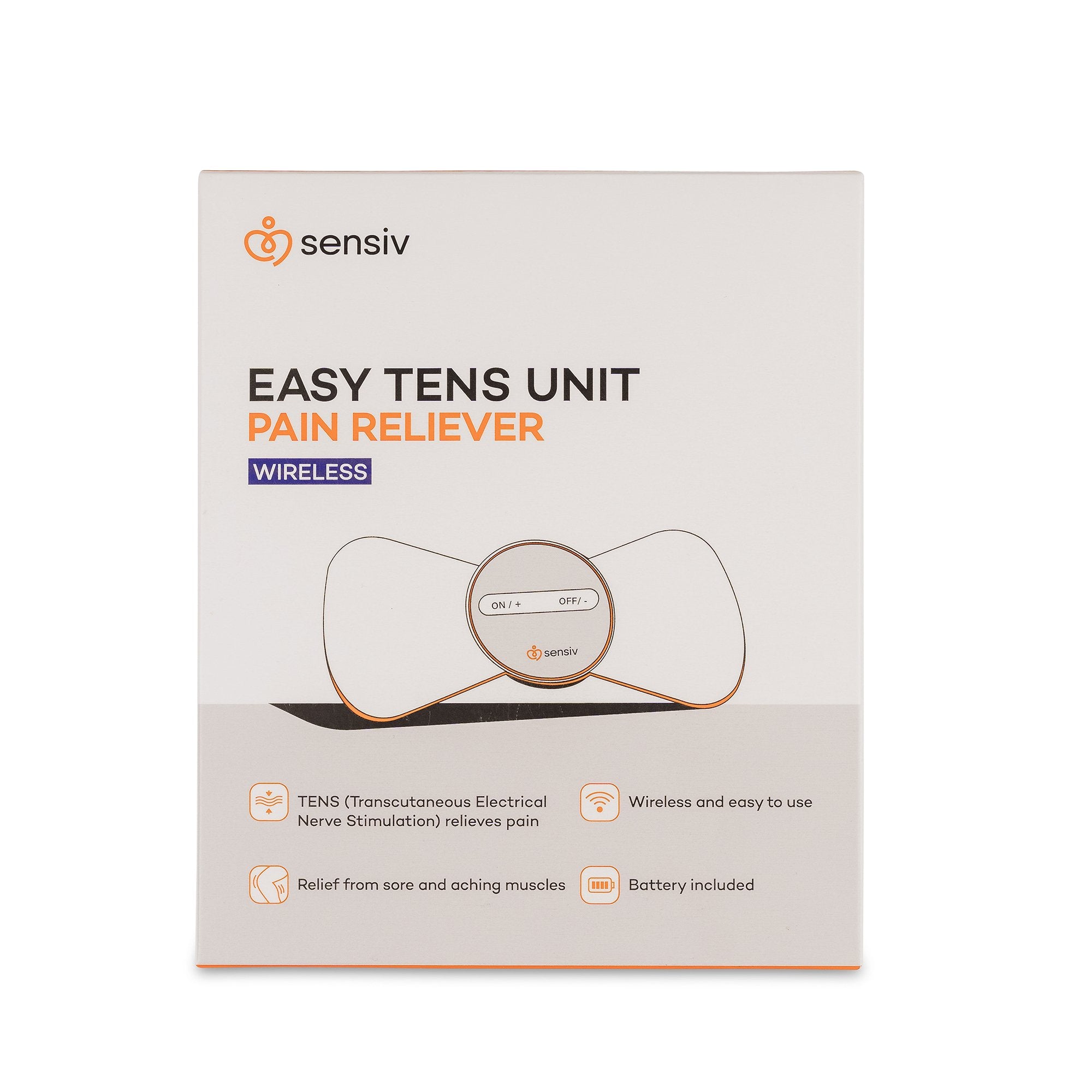 TENS Unit Sensiv Easy Relief, Packaging Type- Case