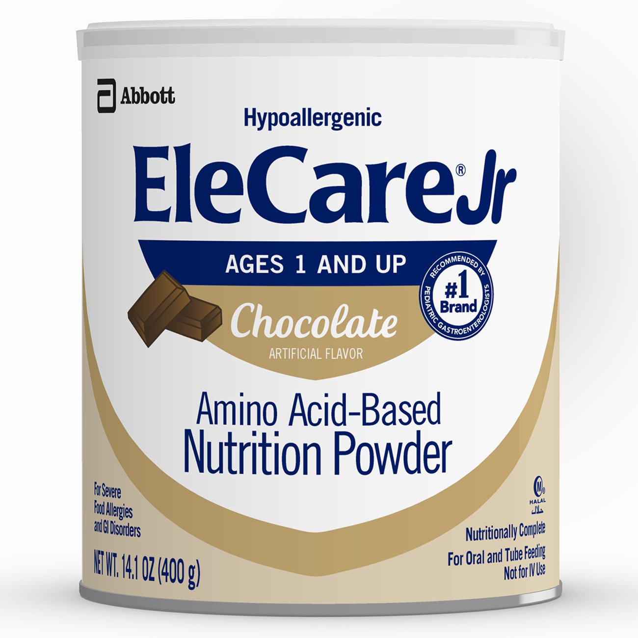 Pediatric Oral Supplement EleCare® Jr Chocolate Flavor 14.1 oz. Can Powder Amino Acid Protein Maldigestion