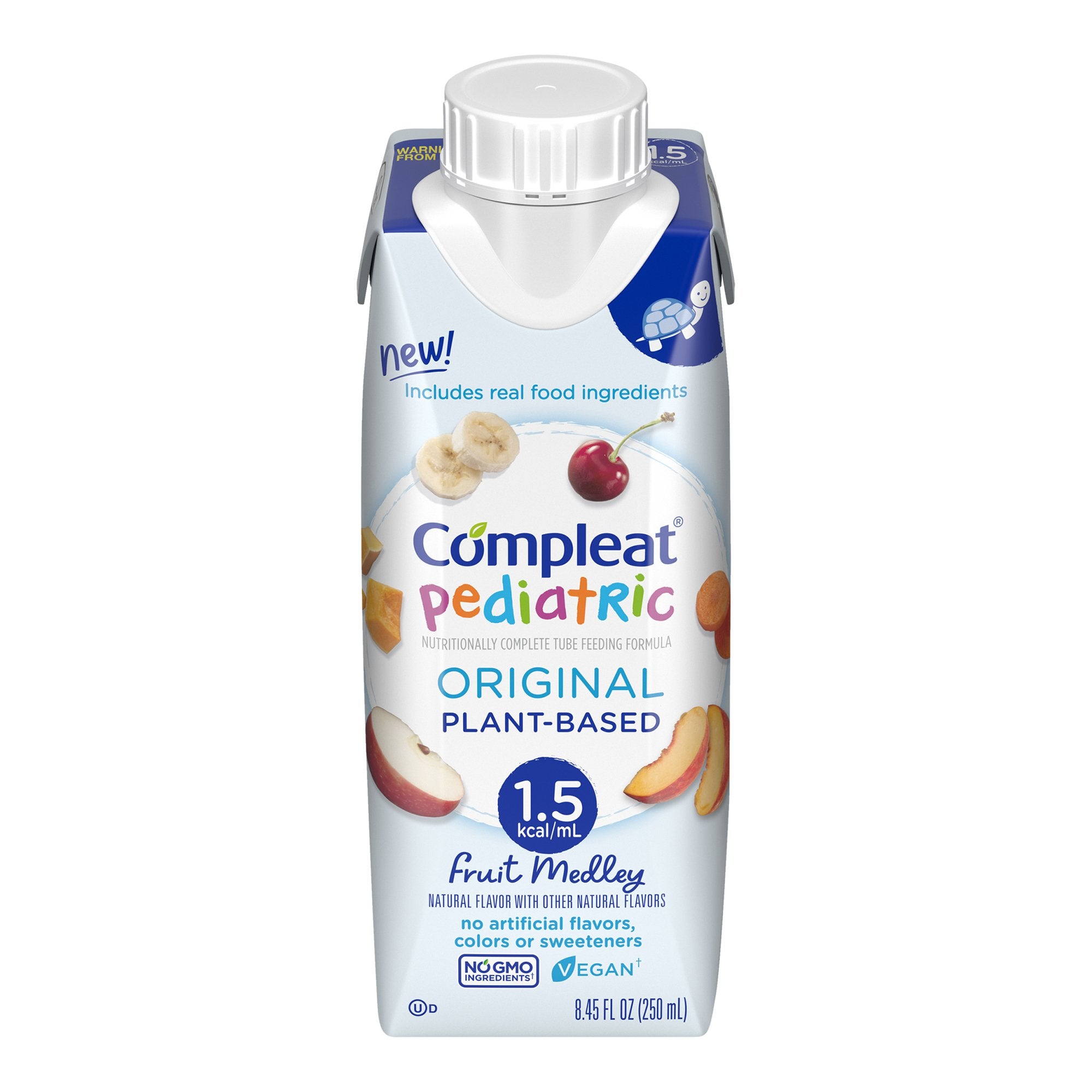 Pediatric Tube Feeding Formula Compleat Original 1.5 Fruit Medley Flavor 250 mL Reclosable Carton Liquid, Packaging Type- Case