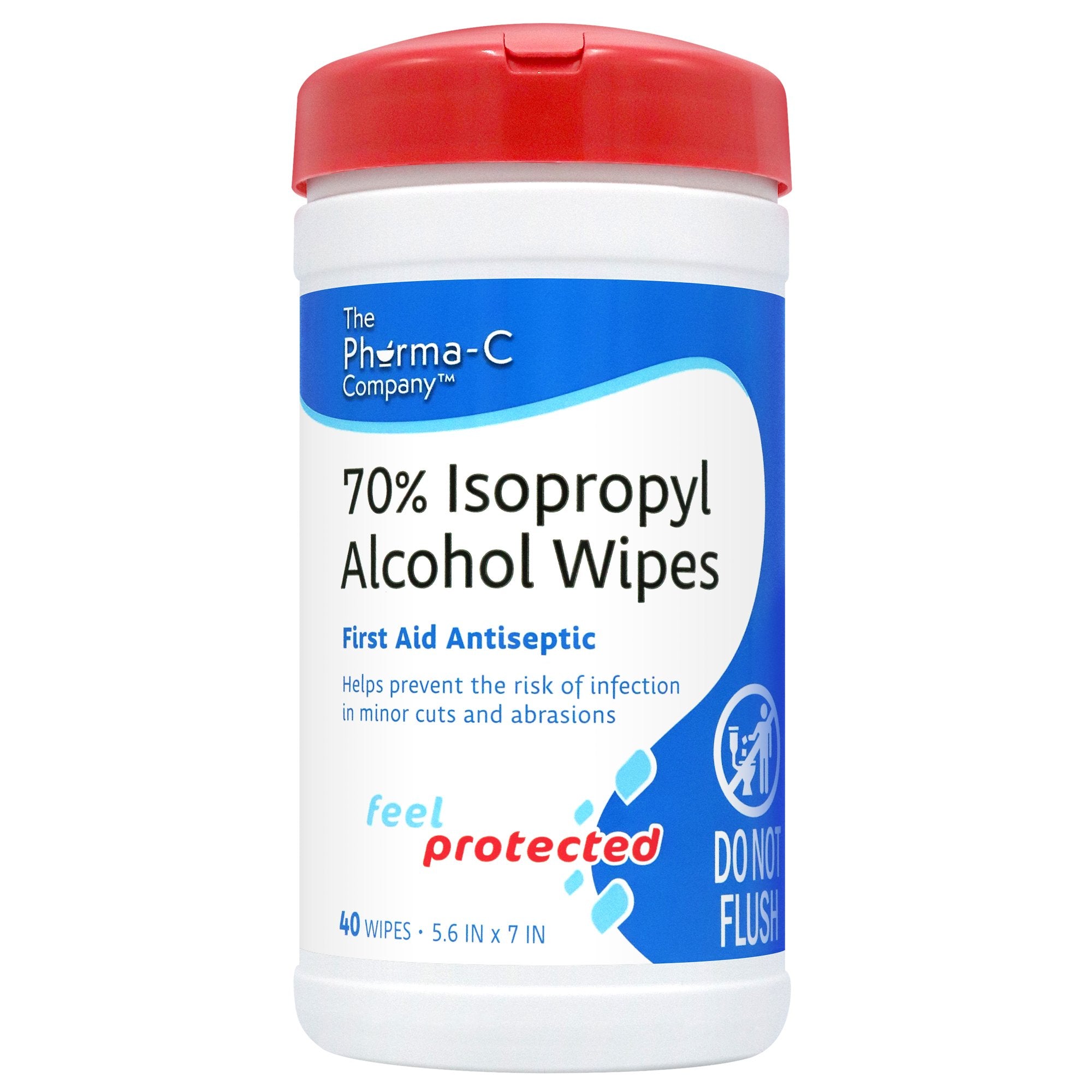 Antiseptic Skin Wipe Pharma-C-Wipes Towelette Canister, Packaging Type- Case