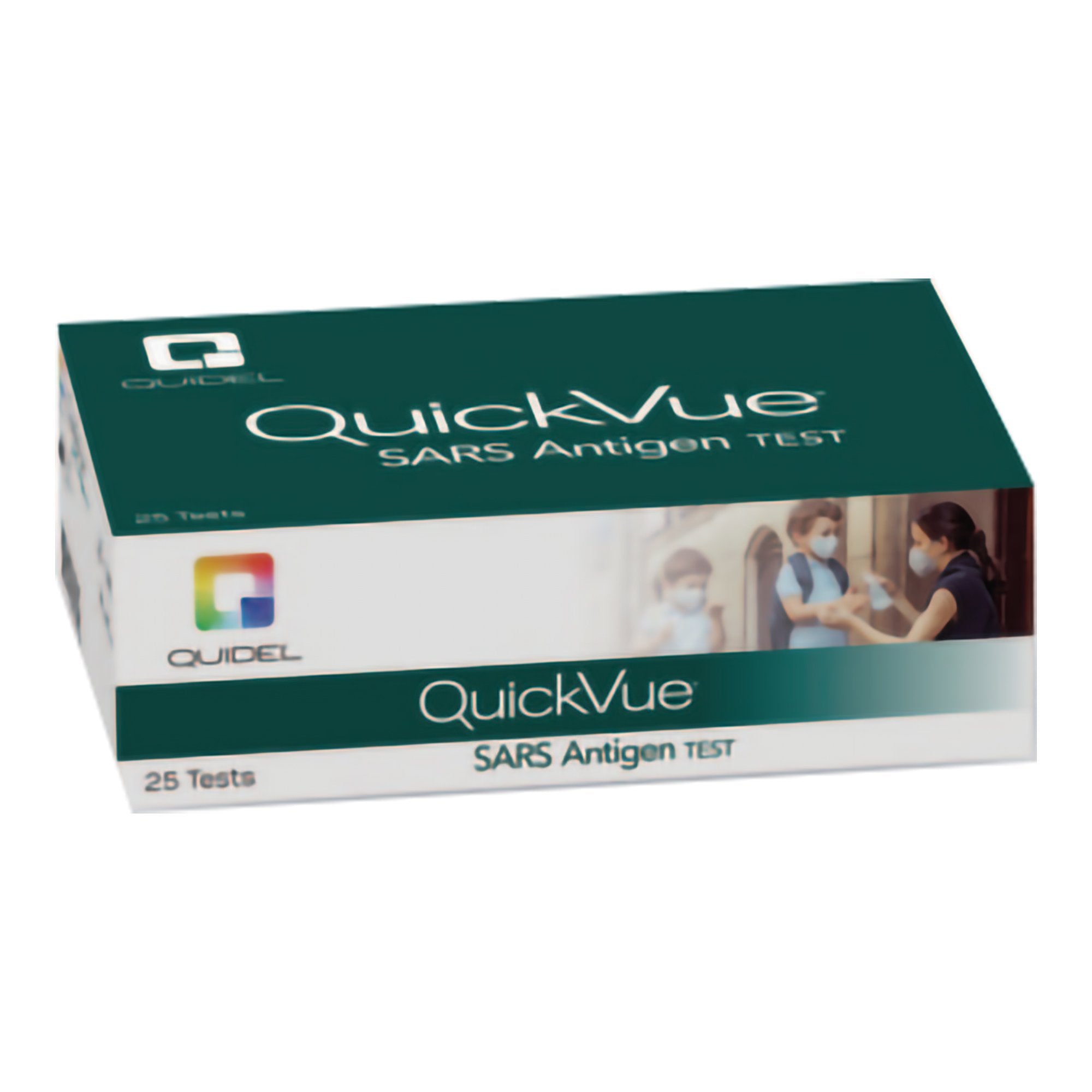 Respiratory Test Kit QuickVue Professional Use SARS Antigen 25 Tests CLIA Waived, Packaging Type- Case