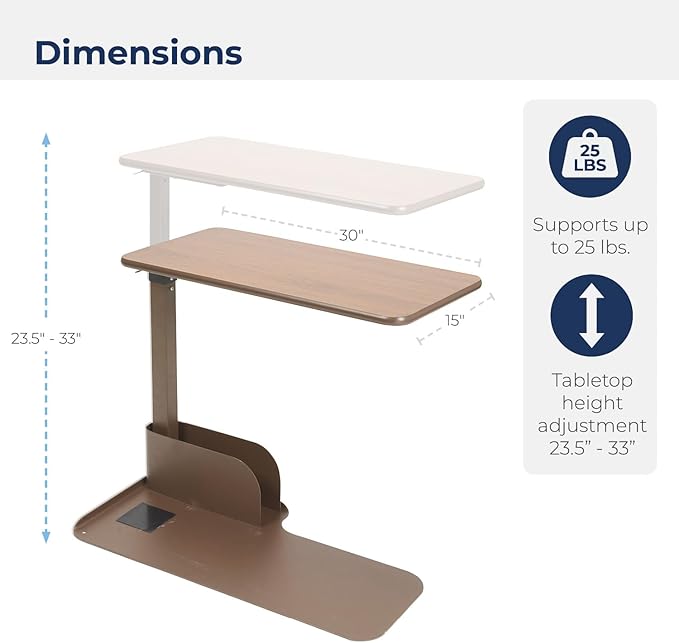 table ez for lift chair right side