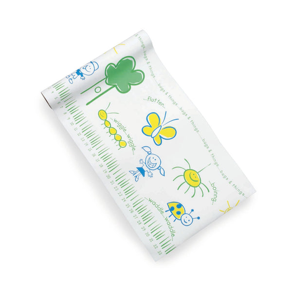 Table Paper McKesson 14 Inch Width 125 Foot Length Print (Bugs and Things) Crepe