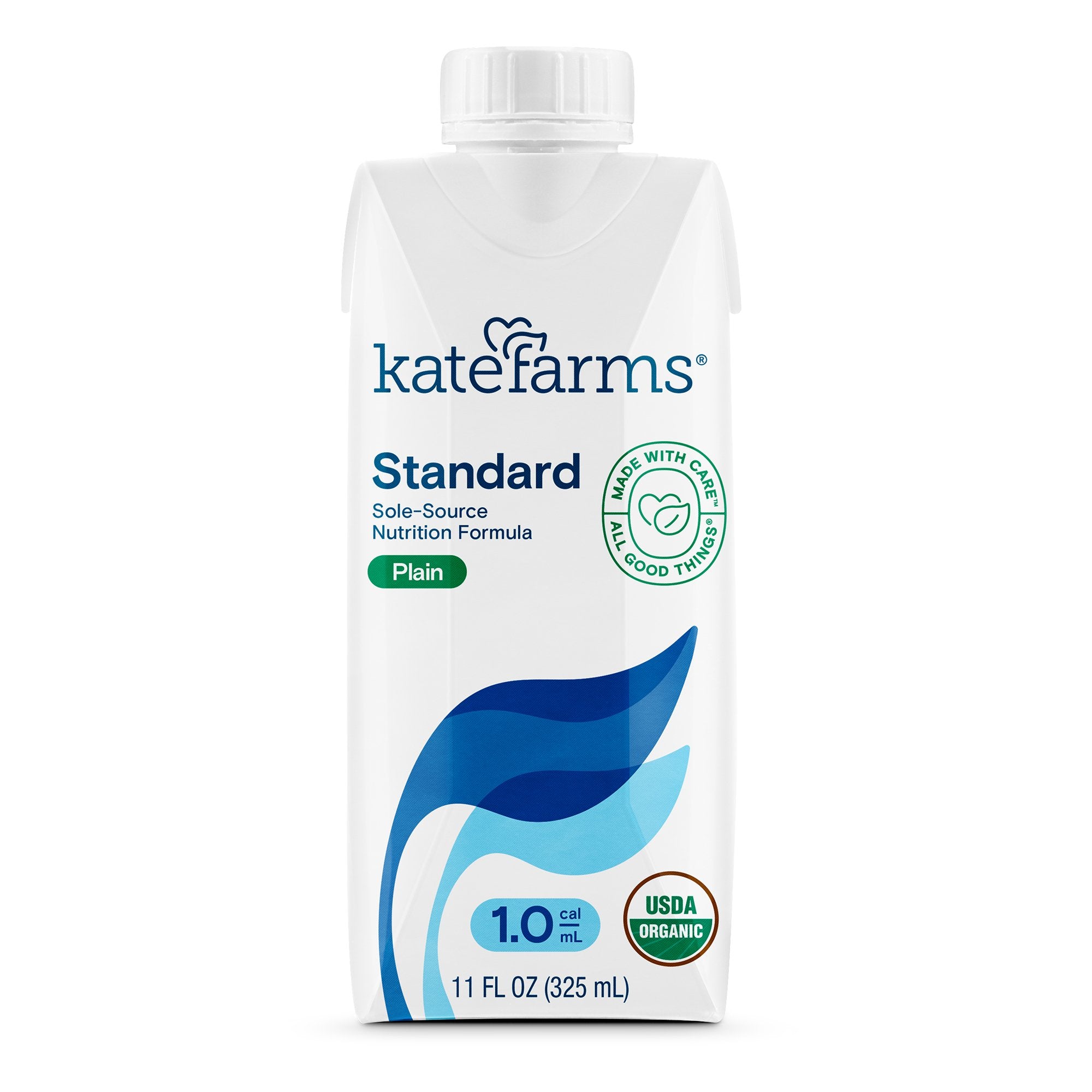 Oral Supplement Kate Farms Standard 1.0 Plain Flavor Liquid 11 oz. Carton, Packaging Type- Case